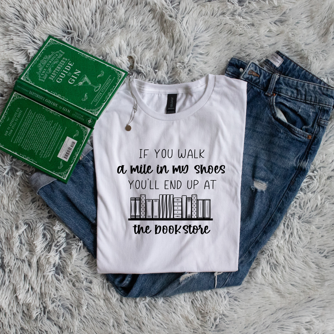 If you walk a mile in my shoes you'll end up at the book store