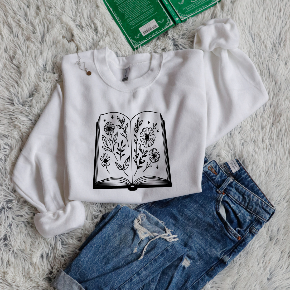 Flowers in Book
