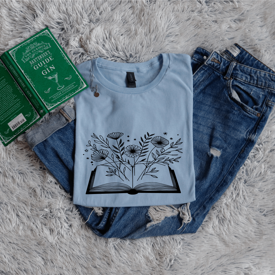 Flowers growing out from Book - Bookish Wardrobe
