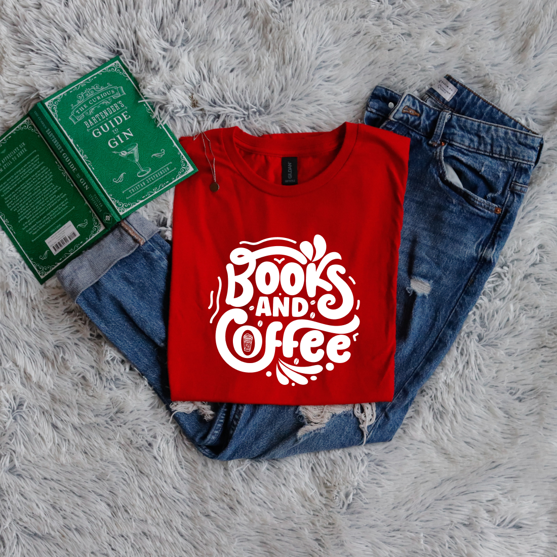 Books and coffee circle style
