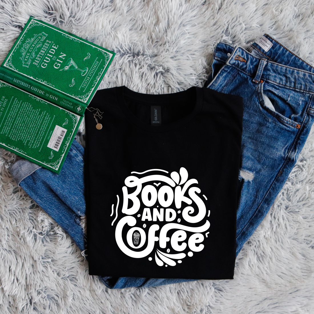 Books and coffee circle style