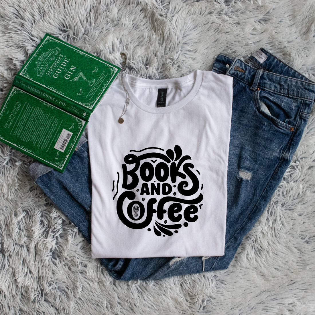 Books and coffee circle style