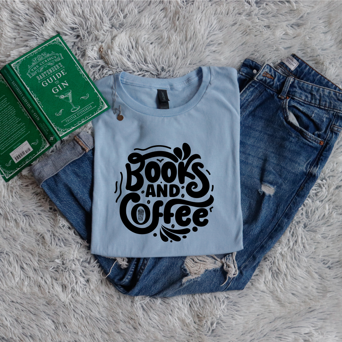 Books and coffee circle style