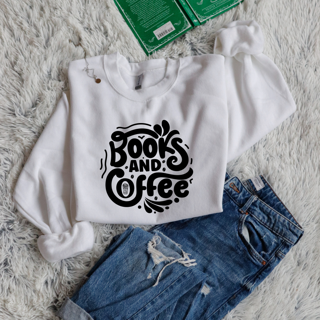 Books and coffee circle style