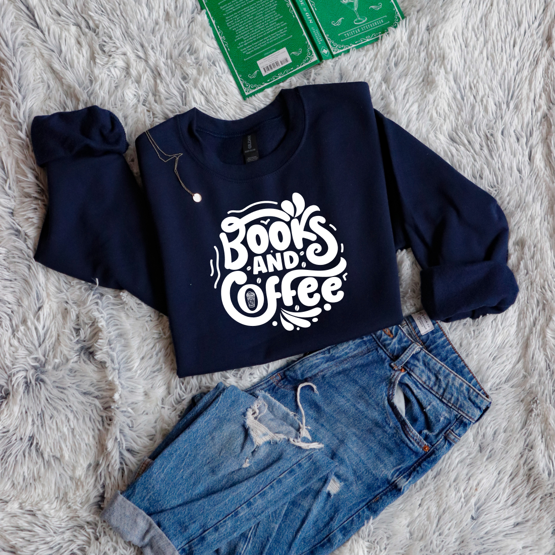 Books and coffee circle style