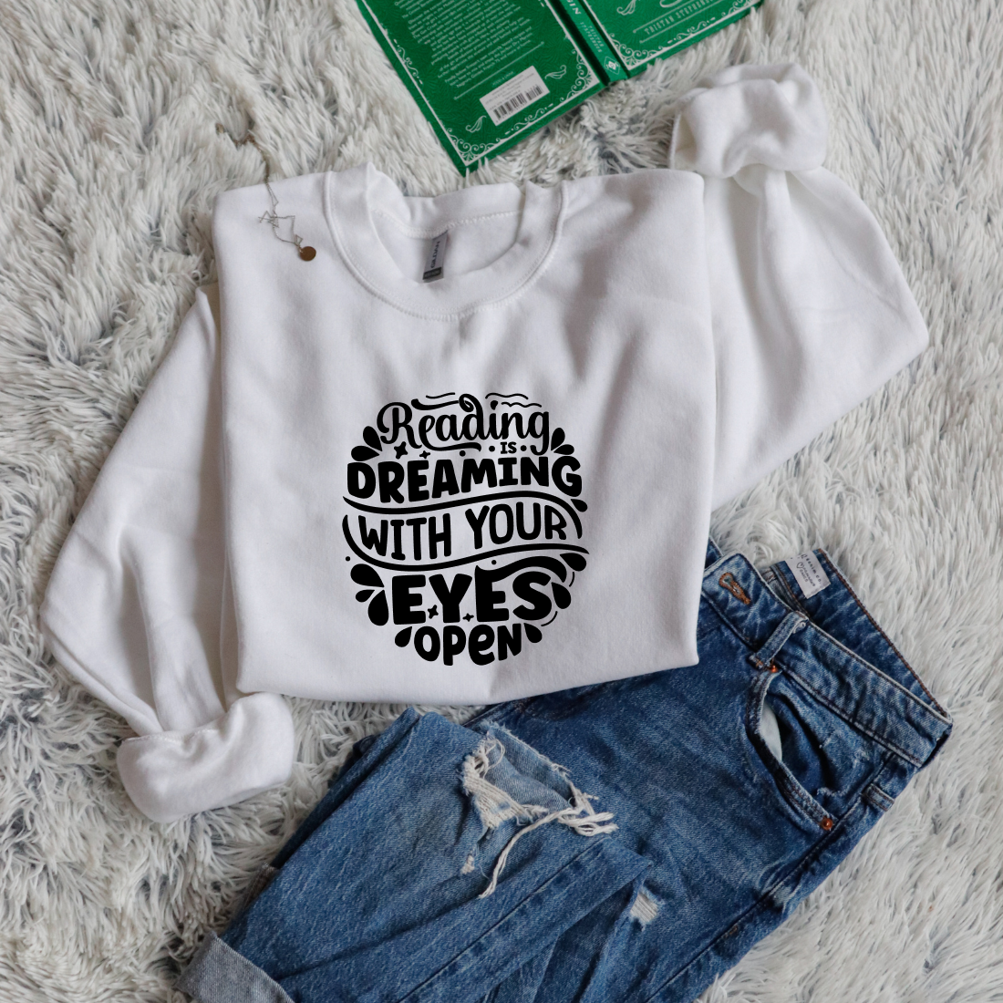 Reading is dreaming with your eyes open circle style