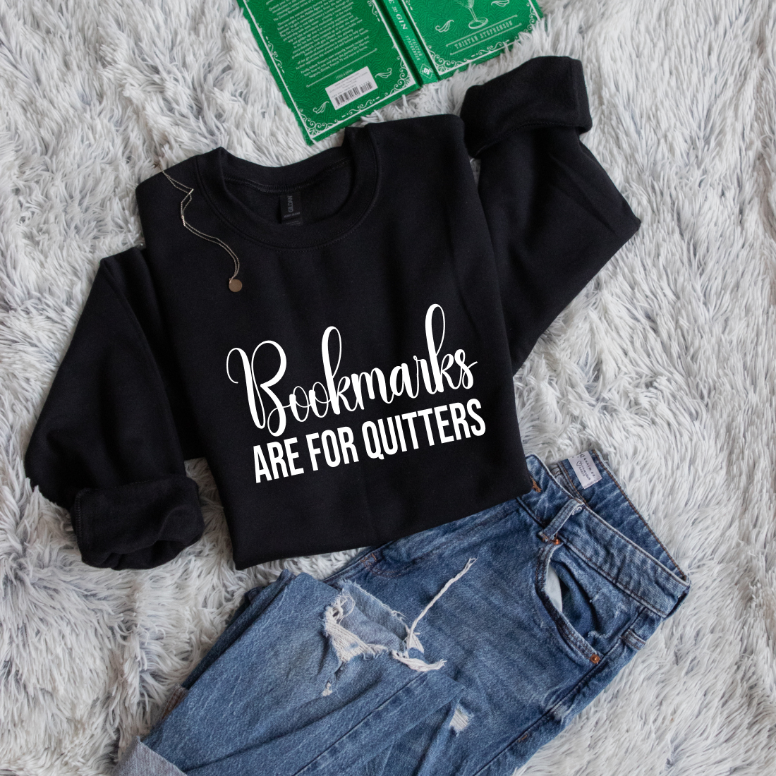 Bookmarks are for quitters handwritten