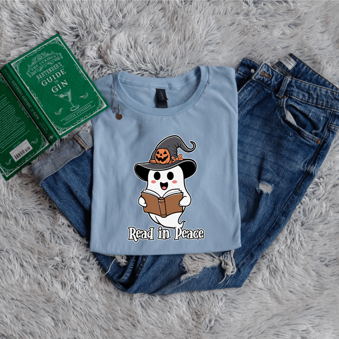 Read in peace ghost halloween - Bookish Wardrobe