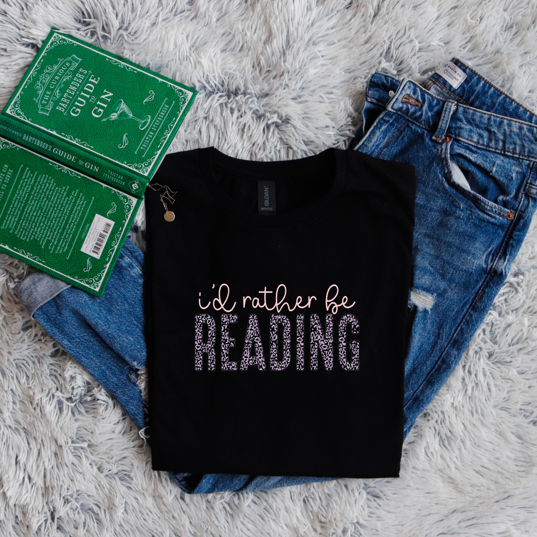 I'd rather be READING panther pattern