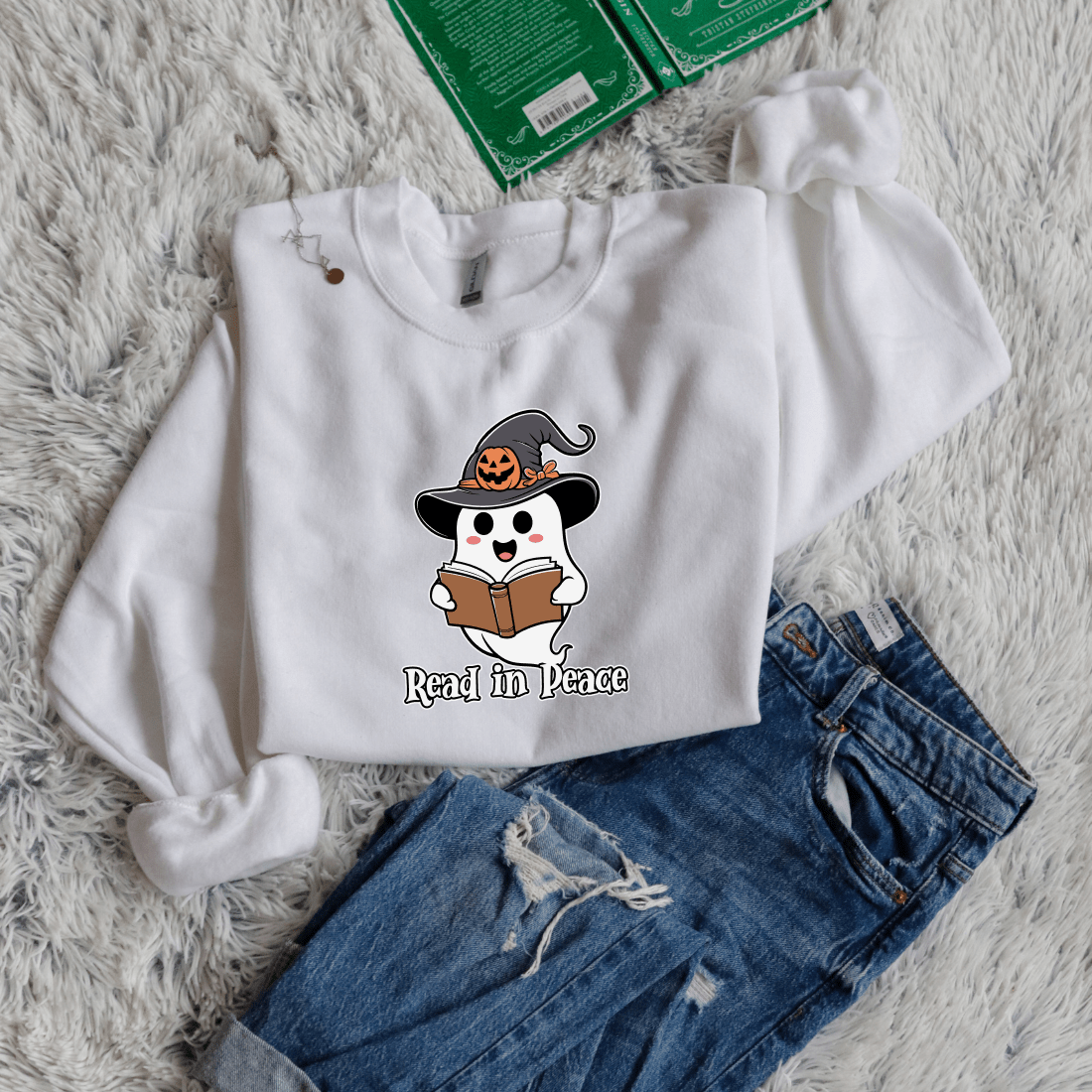 Read in peace ghost halloween - Bookish Wardrobe