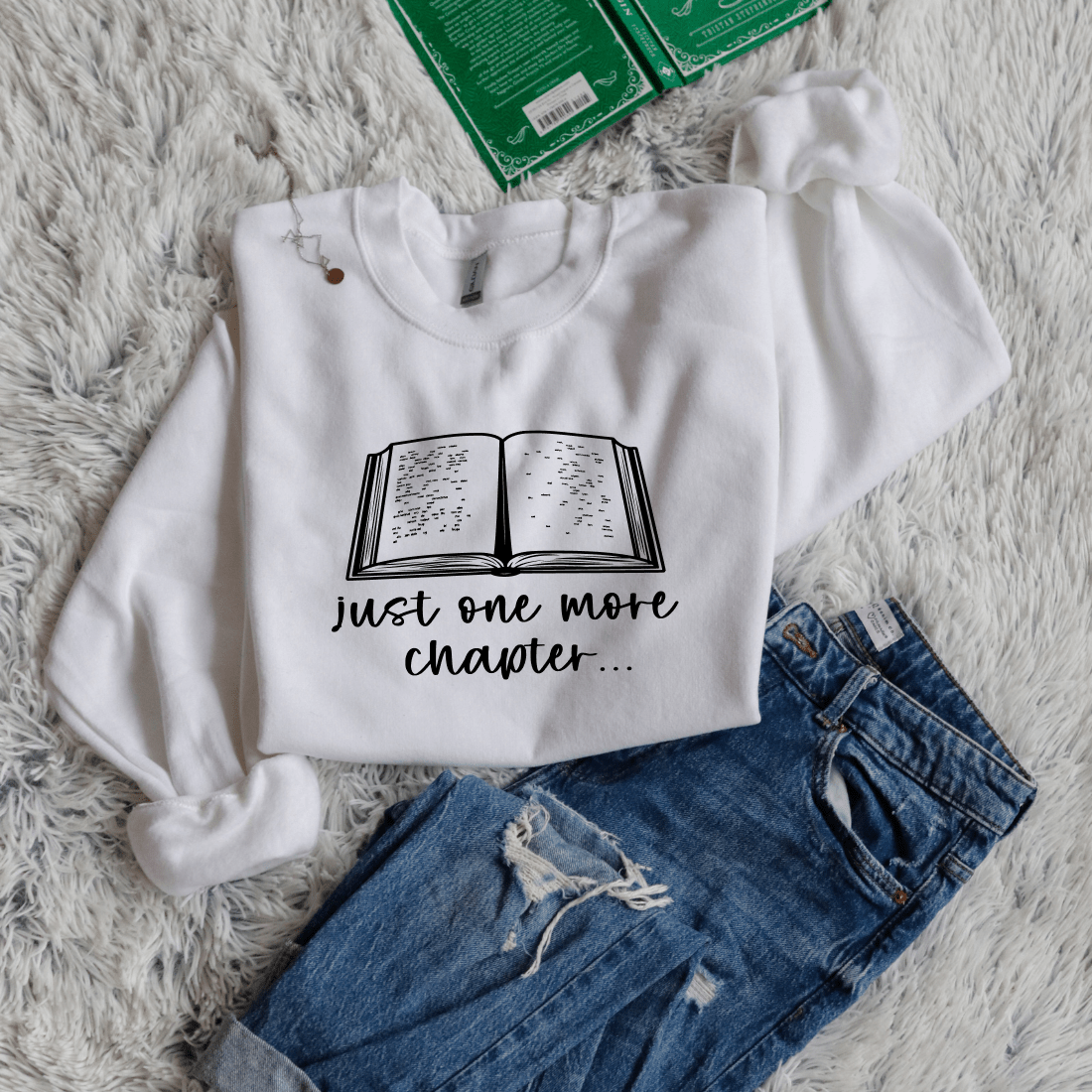 Just one more chapter open book - Bookish Wardrobe