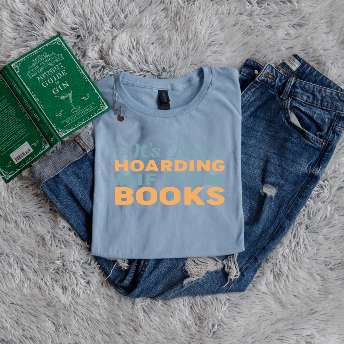 It's not hoarding if it's books yellow green - Bookish Wardrobe