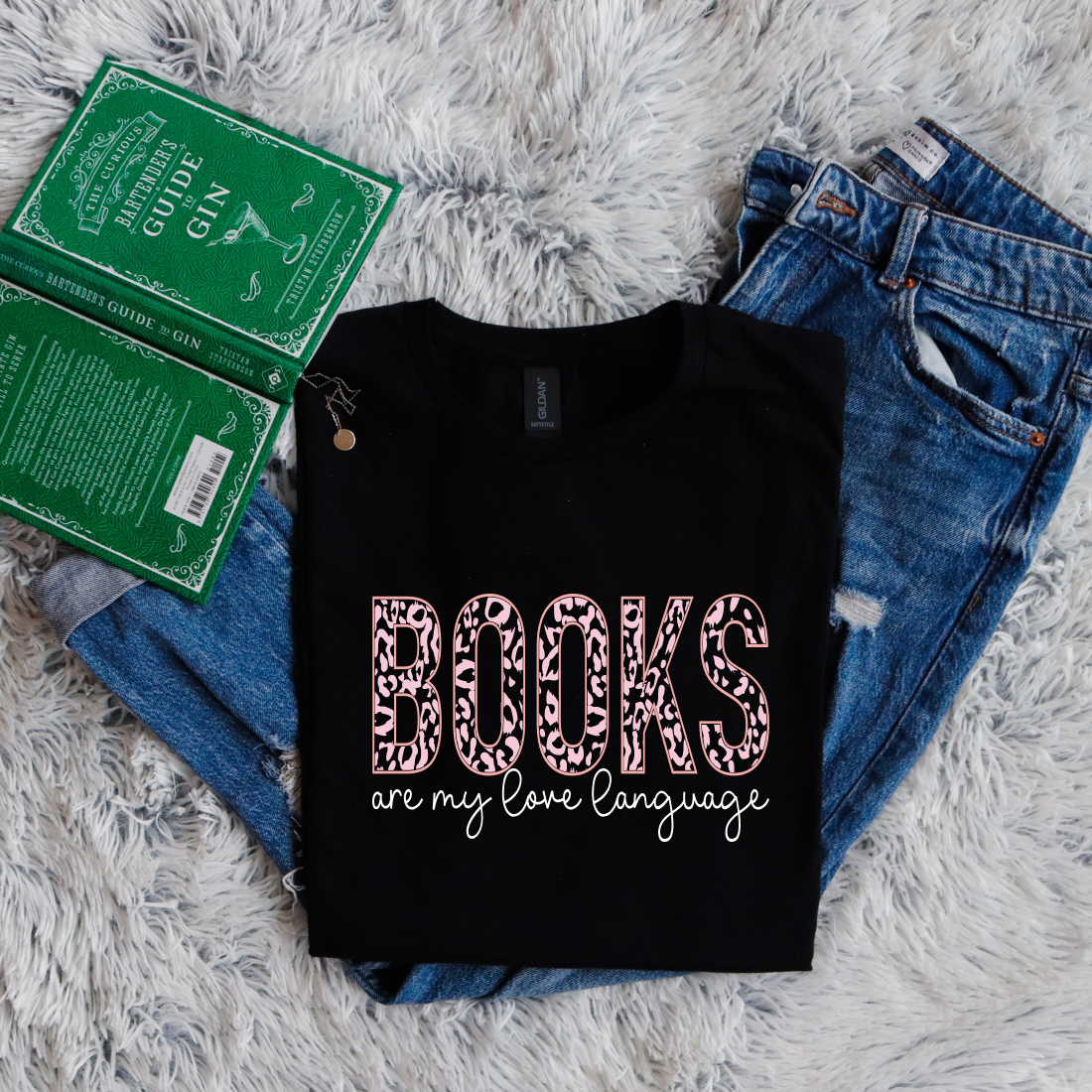 Books are my love language panther pattern