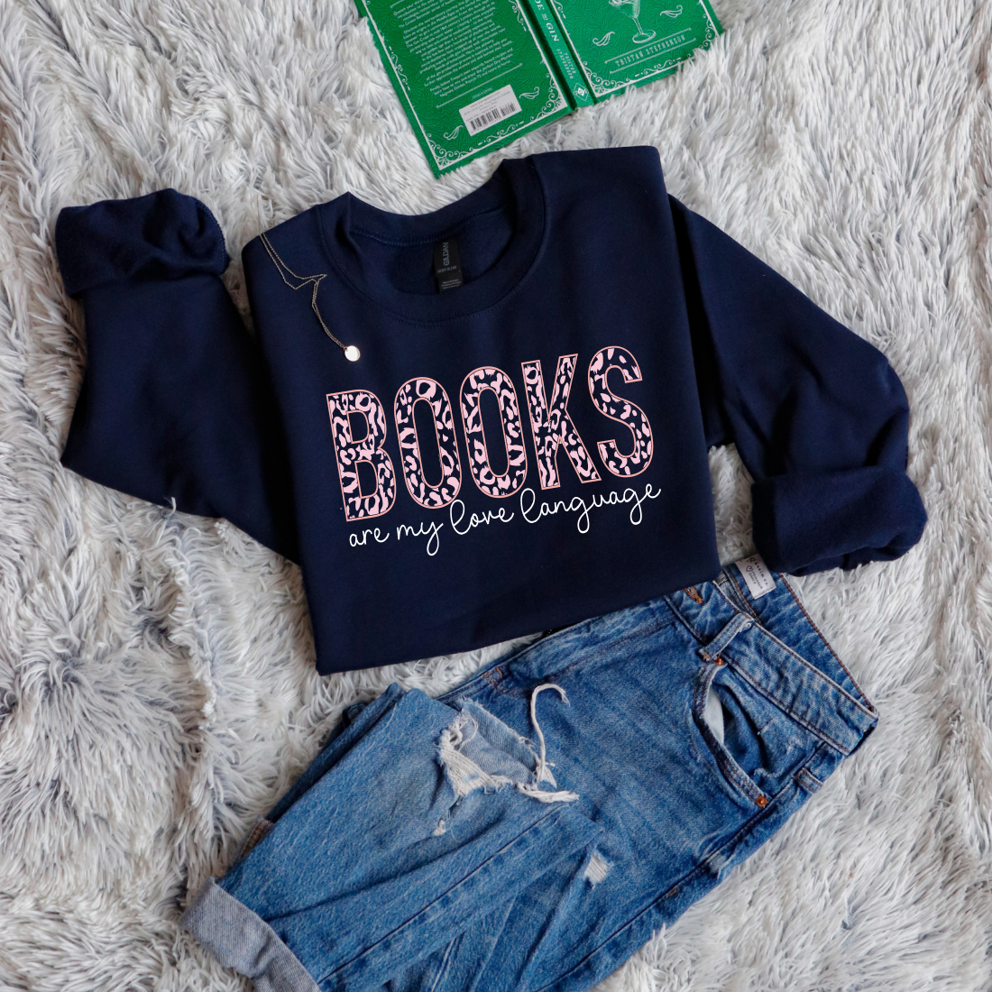 Books are my love language panther pattern