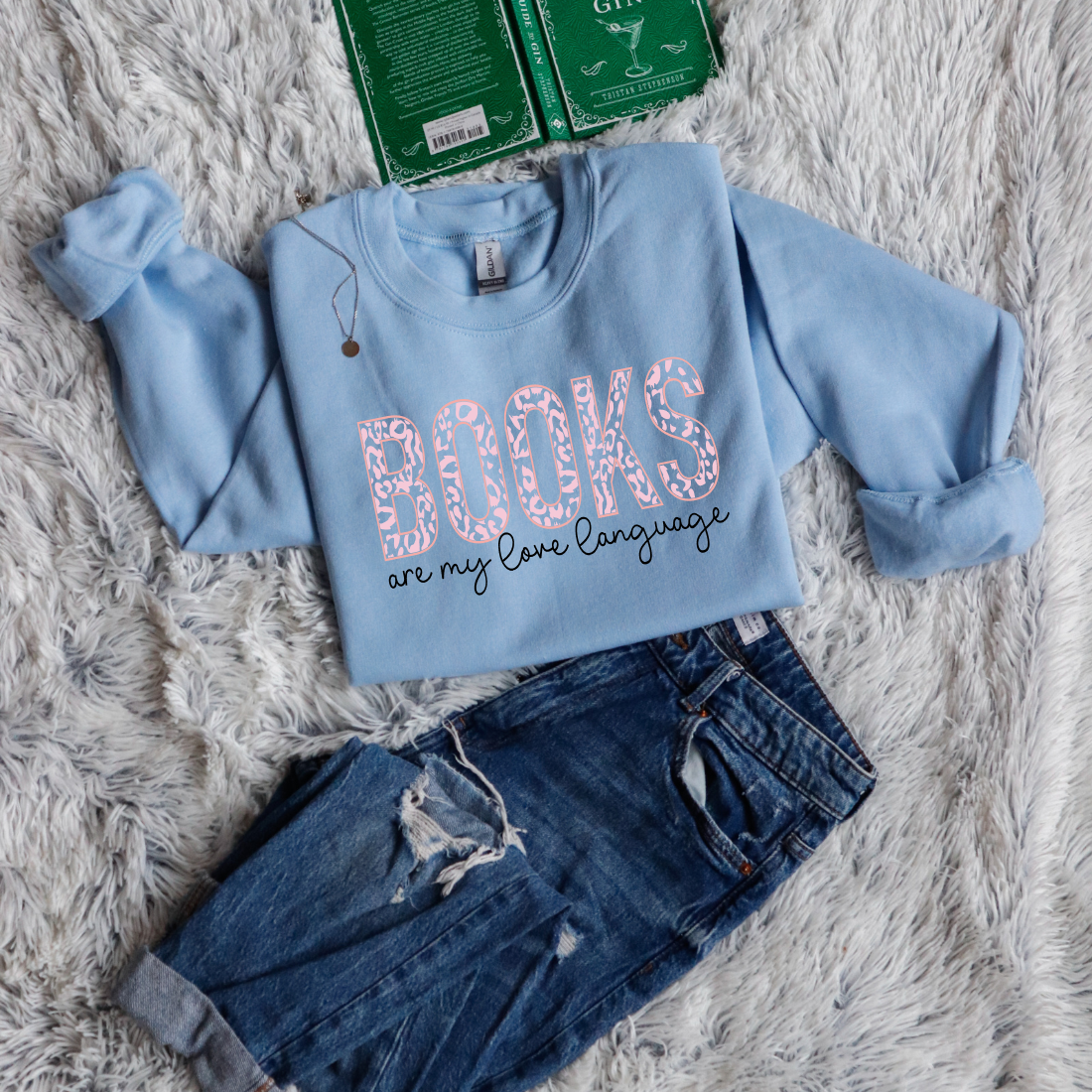 Books are my love language panther pattern