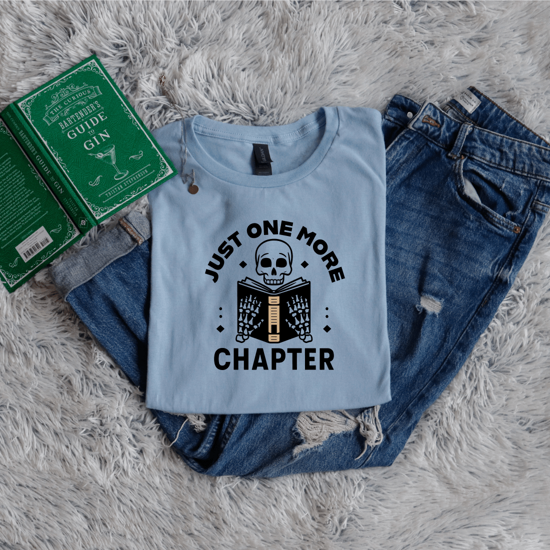 Just one more chapter reading skeleton - Bookish Wardrobe