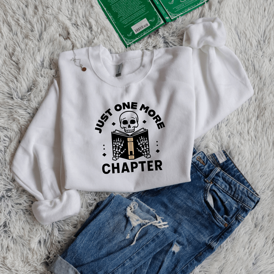 Just one more chapter reading skeleton - Bookish Wardrobe