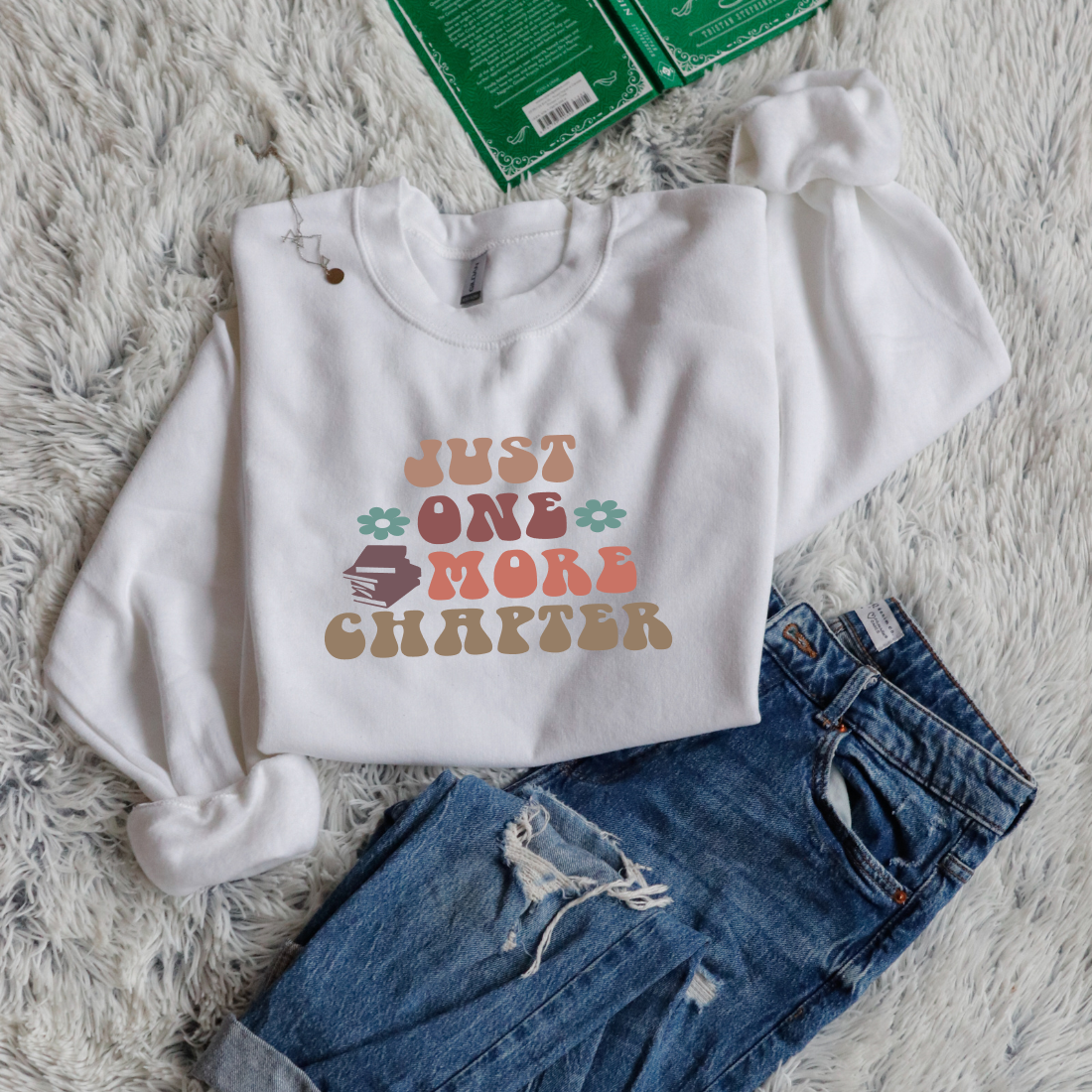 Just One More Chapter bubble letters color