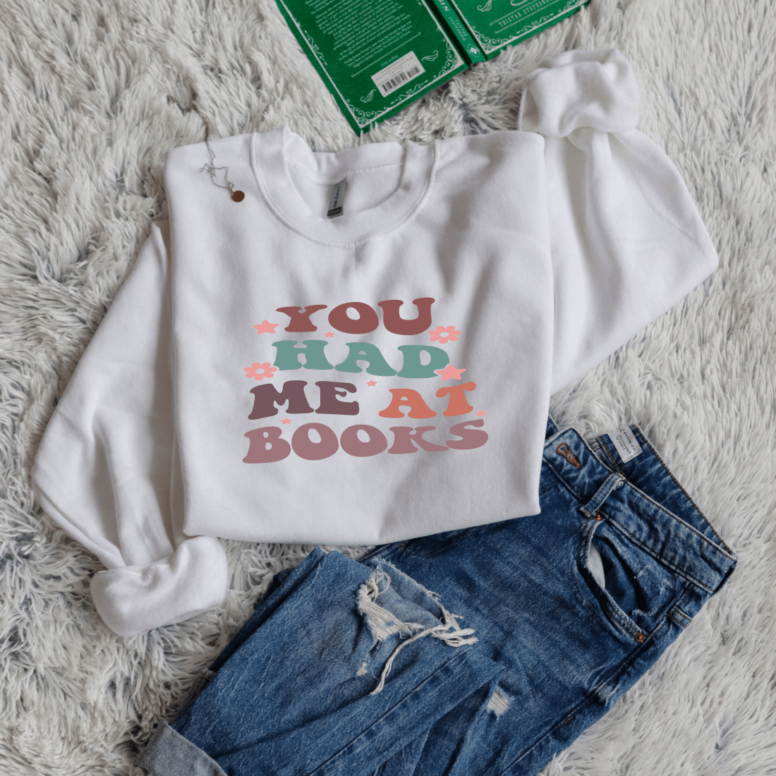 You Had Me At Books bubble letters - Bookish Wardrobe