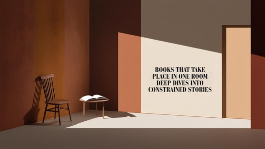 A quiet, one-room reading space with a chair and book, symbolizing minimal story settings.