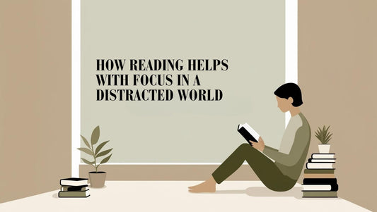Person reading a book in a calm, distraction-free space to improve focus