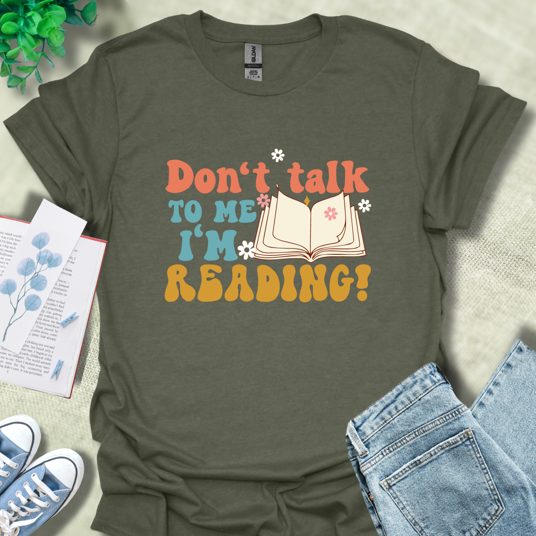 Don't talk to me I'm reading!