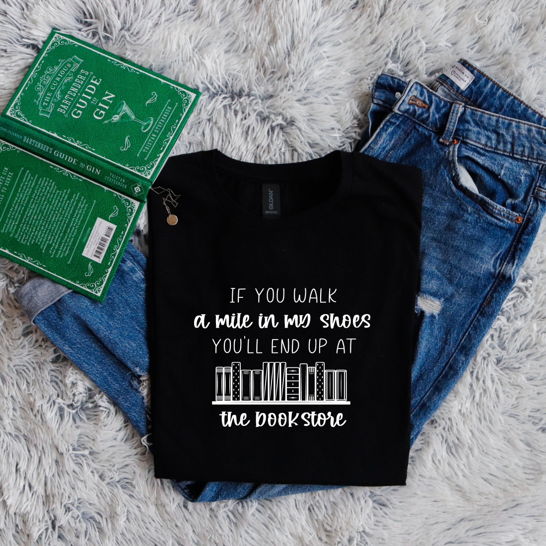 If you walk a mile in my shoes you'll end up at the book store