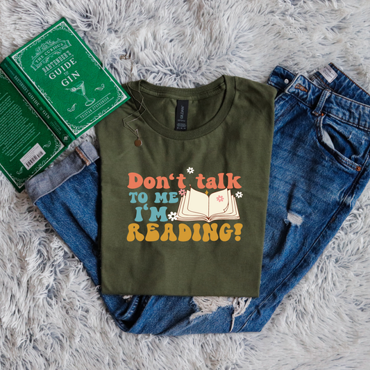 Don't talk to me I'm reading!