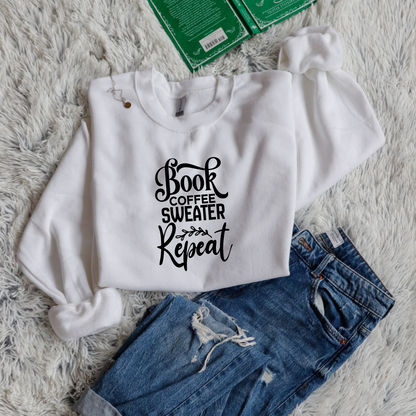 Book Coffee Sweater Repeat