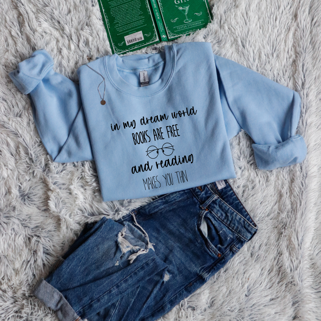In my dream world, books are free and reading makes you thin