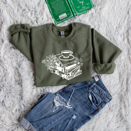 Books Flowers Coffee
