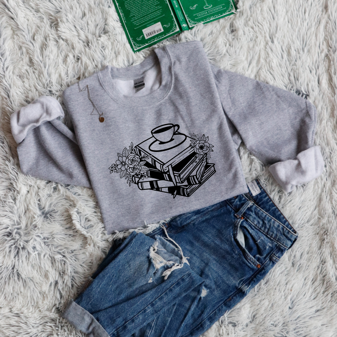 Books Flowers Coffee
