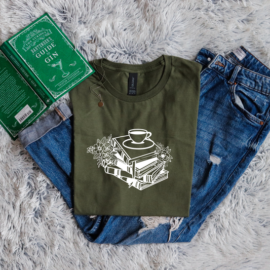 Books Flowers Coffee