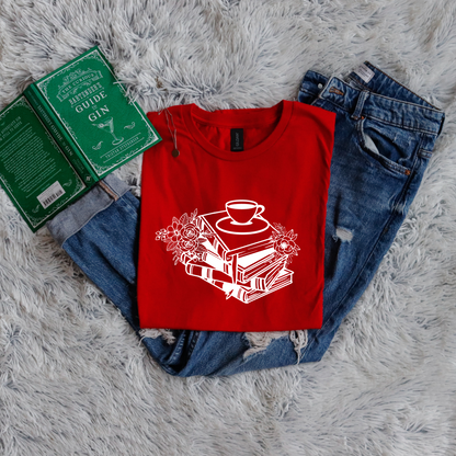 Books Flowers Coffee