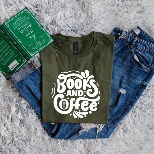 Books and coffee circle style