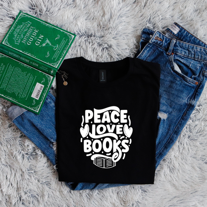 Peace love books circle style