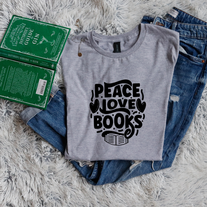 Peace love books circle style
