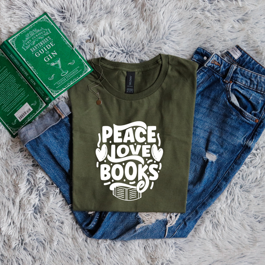 Peace love books circle style