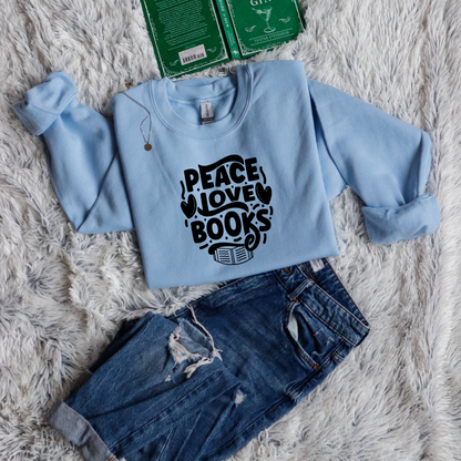 Peace love books circle style