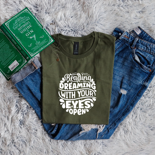 Reading is dreaming with your eyes open circle style