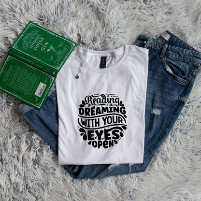 Reading is dreaming with your eyes open circle style