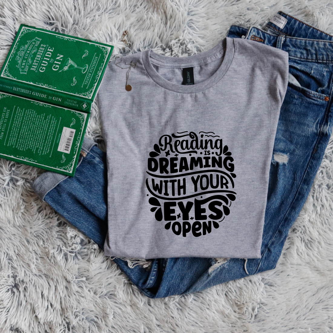 Reading is dreaming with your eyes open circle style