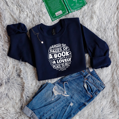 Between the pages of a book is a lovely place to be circle style