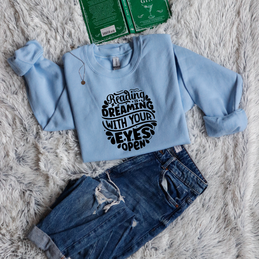 Reading is dreaming with your eyes open circle style