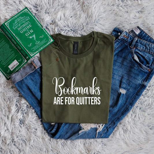 Bookmarks are for quitters handwritten