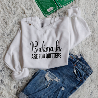 Bookmarks are for quitters handwritten