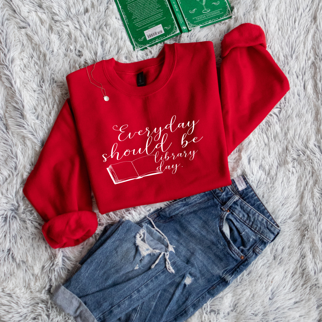 Everyday should be library day handwritten
