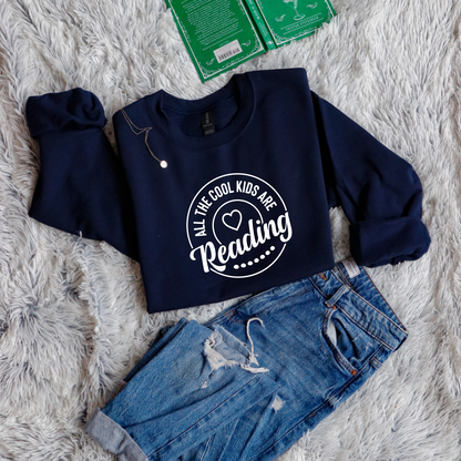 All the Cool Kids Are Reading Heart Circle Style