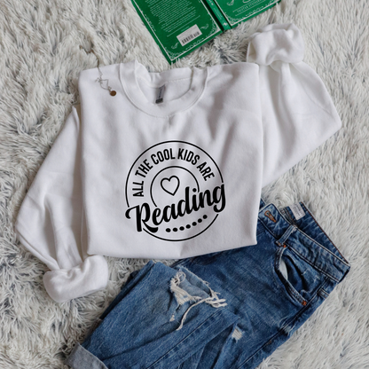 All the Cool Kids Are Reading Heart Circle Style