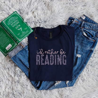 I'd rather be READING panther pattern